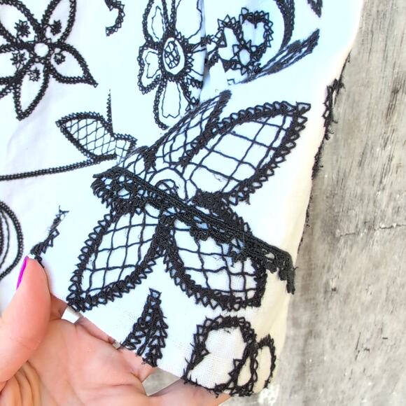 Draper's & Damon's Linen Blend Whimsy Coastal Blazer Women's 10 - Picture 5 of 11